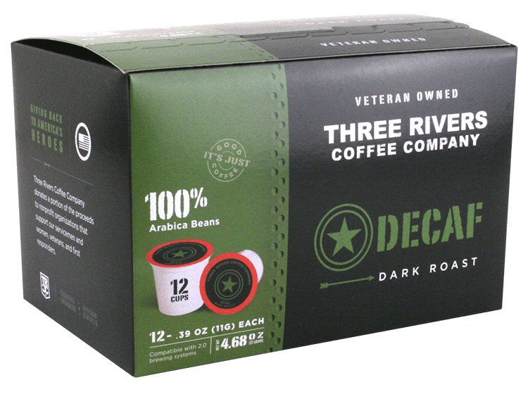 Decaf Coffee Pods  Three Rivers Coffee Company