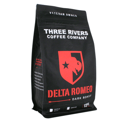 TRCC Delta Romeo Dark Roast Coffee 12 OZ Bag