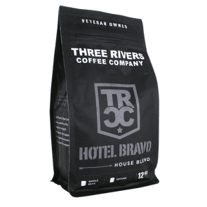 TRCC Hotel Bravo House Blend Coffee Roast 12 OZ Bag