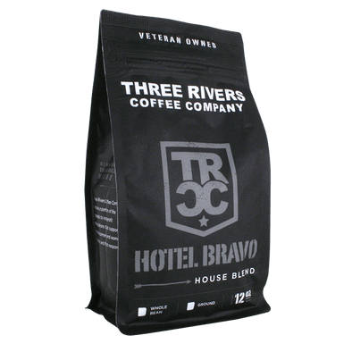 TRCC Hotel Bravo House Blend Coffee Roast 12 OZ Bag