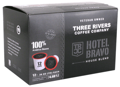 TRCC Hotel Bravo Coffee Pods 12 Pack Front