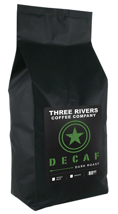 TRCC Decaf Dark Roast Coffee 5 LBS Bag